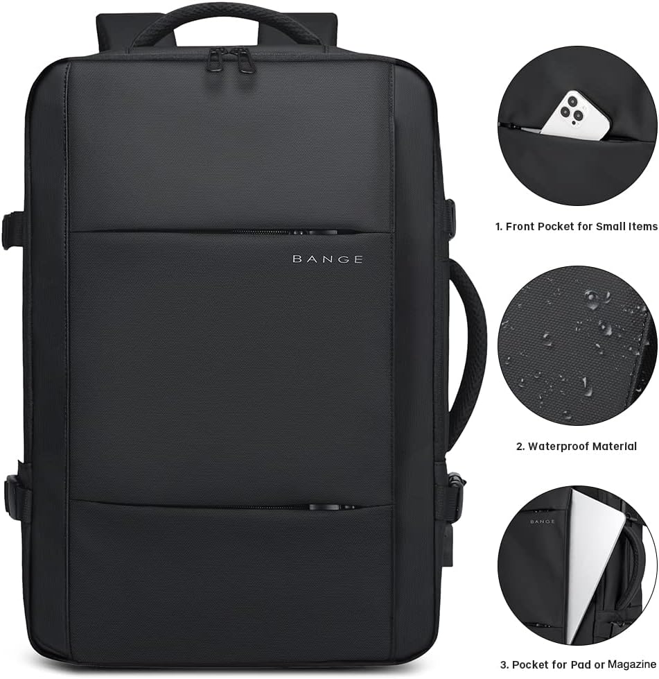 Expandable 26–45L Waterproof Travel Backpack with Laptop Sleeve & Duffle Carry | Kalsten