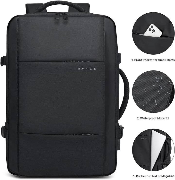 Expandable 26–45L Waterproof Travel Backpack with Laptop Sleeve & Duffle Carry | Kalsten