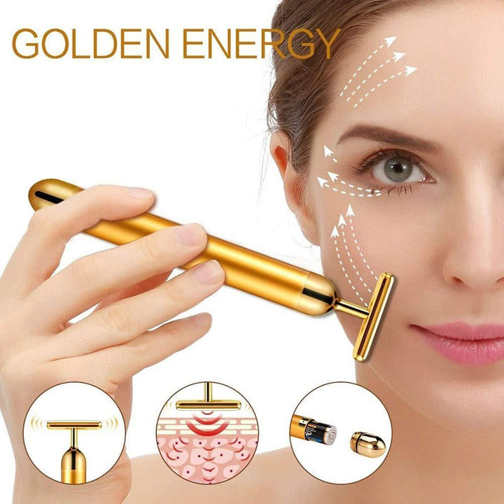 Facial T-Bar Gold Massager | Kalsten
