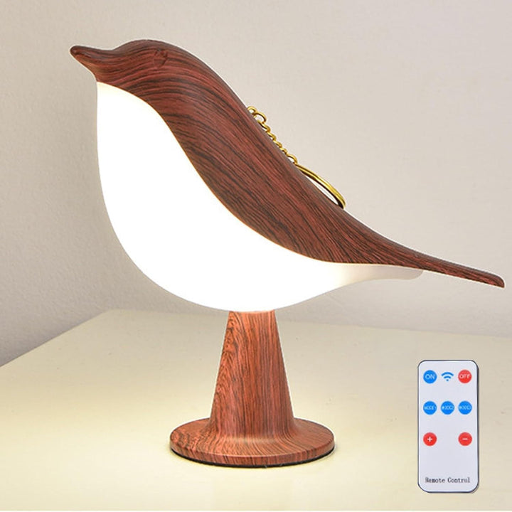 Modern Wood LED Table Lamp Bird Design | Kalsten