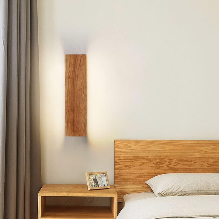 Rotatable Wooden LED Wall Lamp Noxord