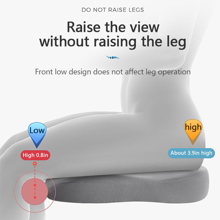 ZitComfort Ergonomic Seat Booster Cushion for Car & Office – Better Sitting Height and Posture | Kalsten