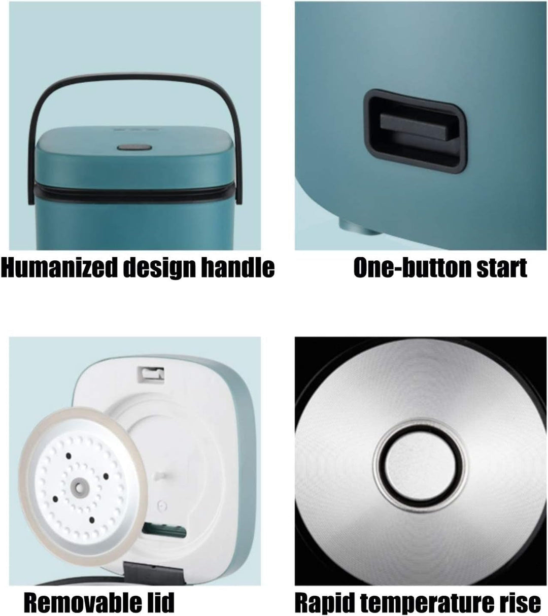 MiniChef 1.2L Rice Cooker – Compact Multicooker with Steaming Function and One-Button Control | Kalsten