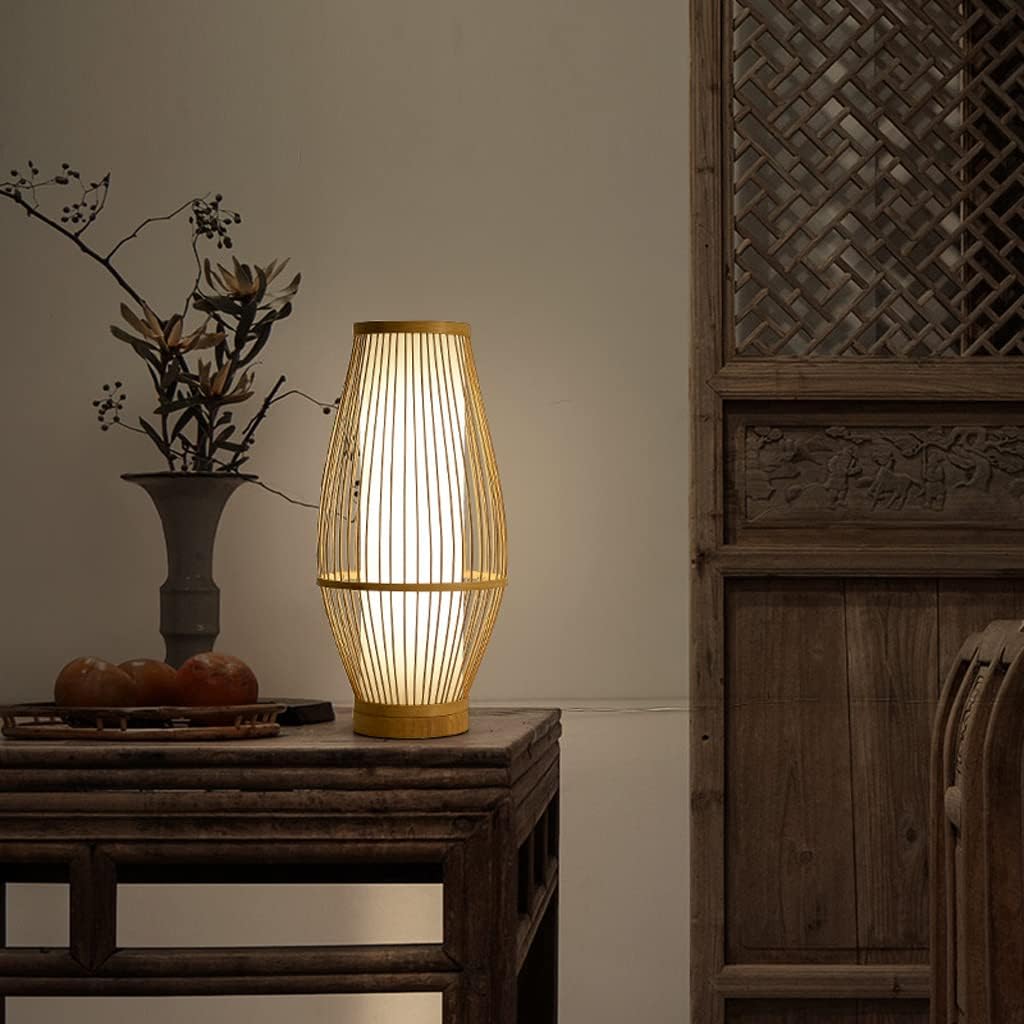 Zen-Inspired Bamboo Table Lamp for Bedroom and Living Room | Noxord