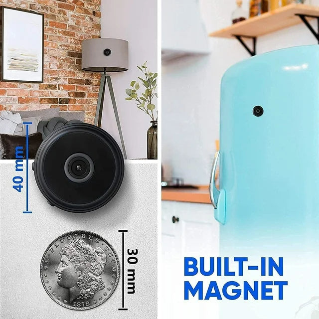 Mini Wireless Magnetic Security Camera (Live Audio & Video)