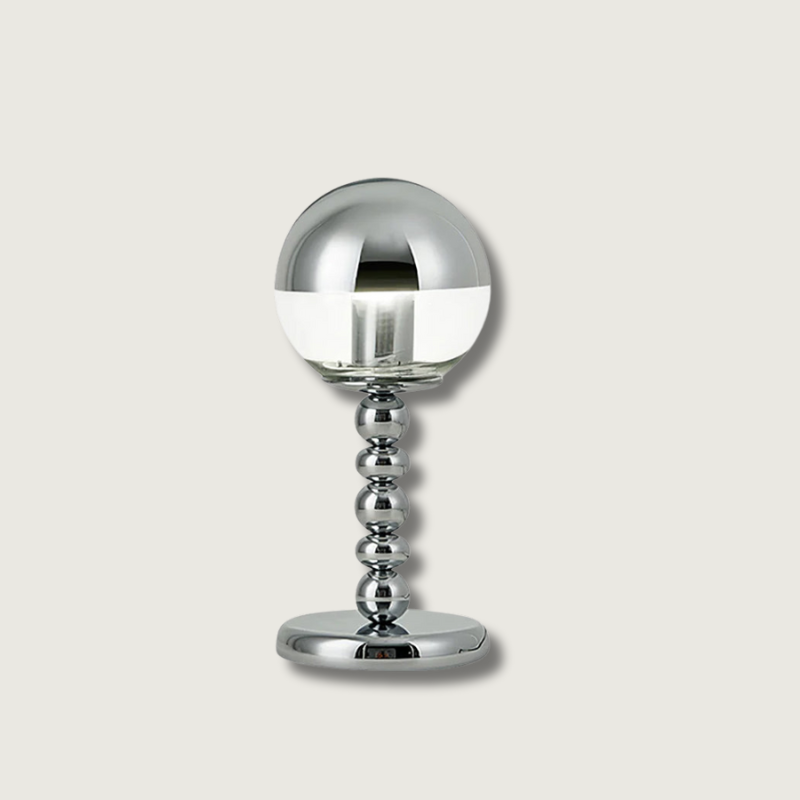 MirrorGlow – Minimalist Chrome Table Lamp | Noxord
