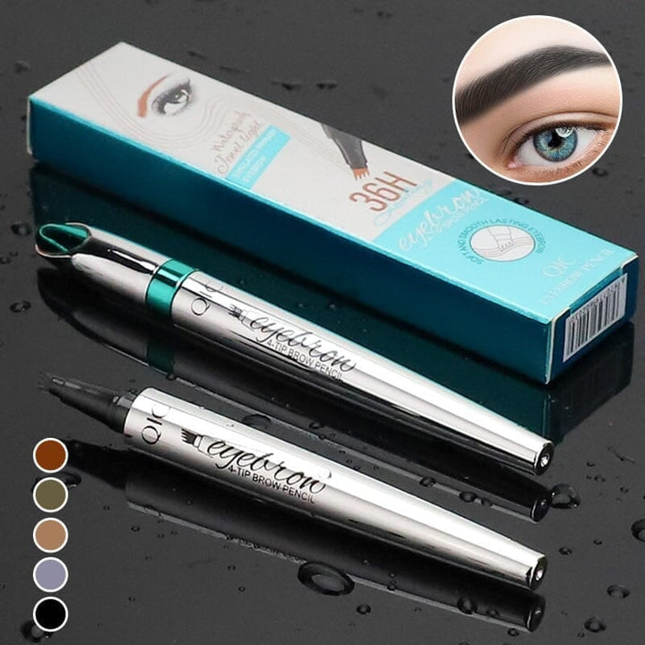 Kalsten | 3D Waterproof Microblading Eyebrow Pen 4 Fork Tip Tattoo Pencil