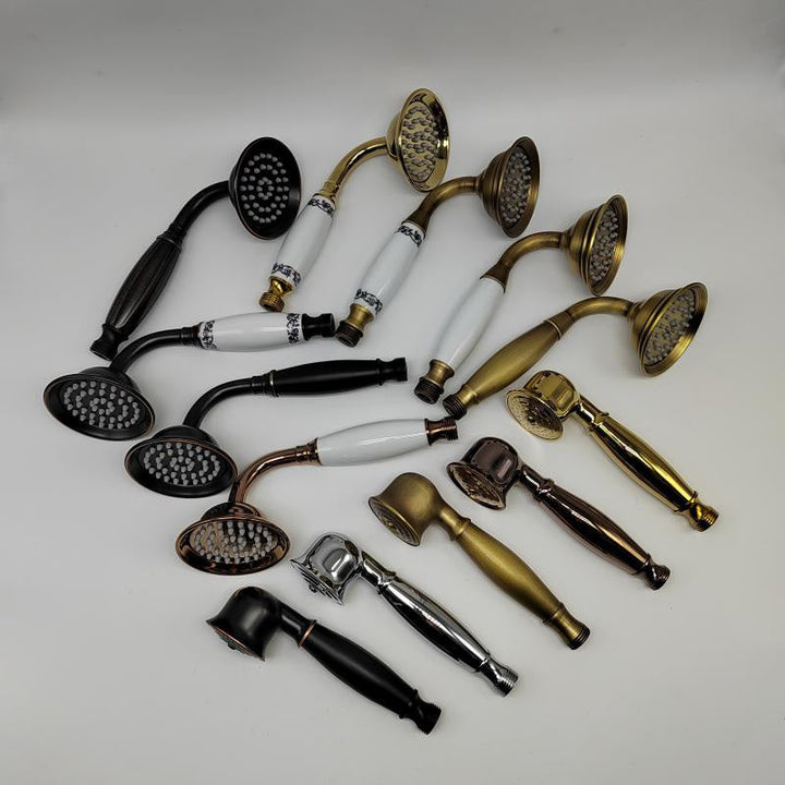 Traditional Brass Handheld Shower Head