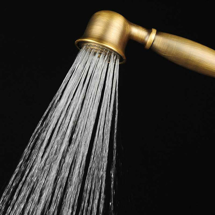 Traditional Brass Handheld Shower Head
