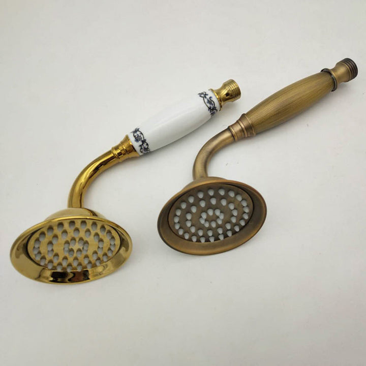 Traditional Brass Handheld Shower Head