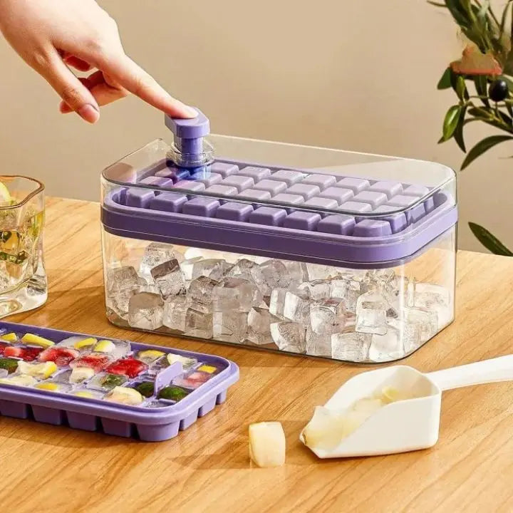 Kalsten | 64-piece Silicone Ice Cube Set – with Lid & Scoop