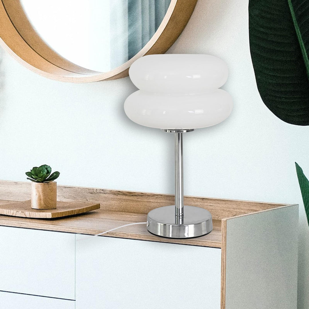Retro Glass Shade Table Lamp Noxord