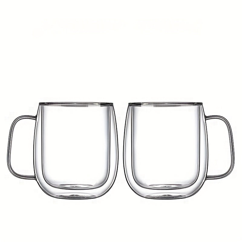 ThermoSip Double-Walled Glass Mug (Heat-Resistant)