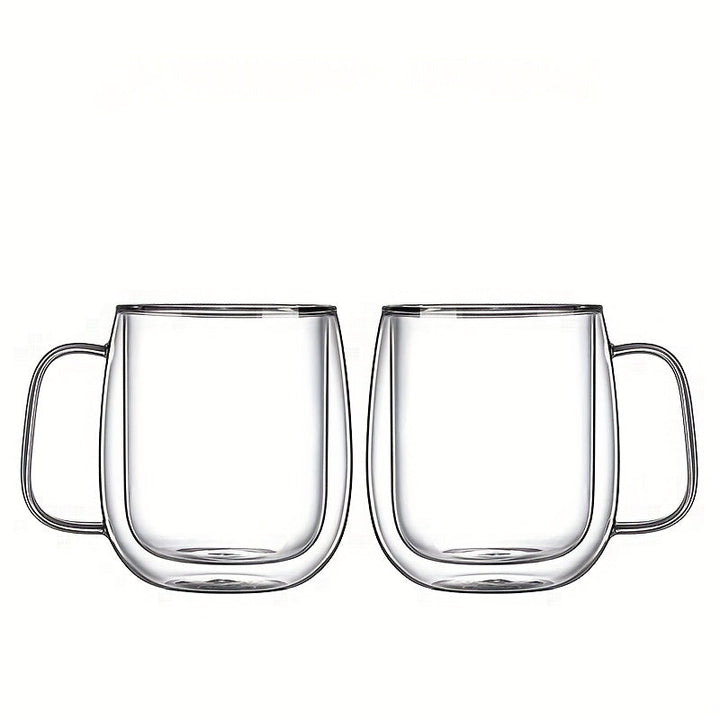 Kalsten | ThermoSip Double-walled Glass Mug – Borosilicate Glass, Heat Resistant & Elegant