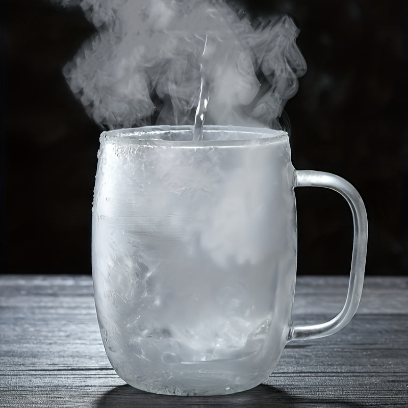 ThermoSip Double-Walled Glass Mug – Borosilicate Glass, Heat Resistant & Elegant | Kalsten