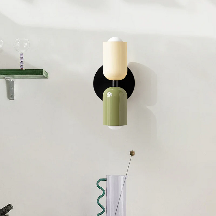 Modern Double Glass Wall Lamp Kalsten
