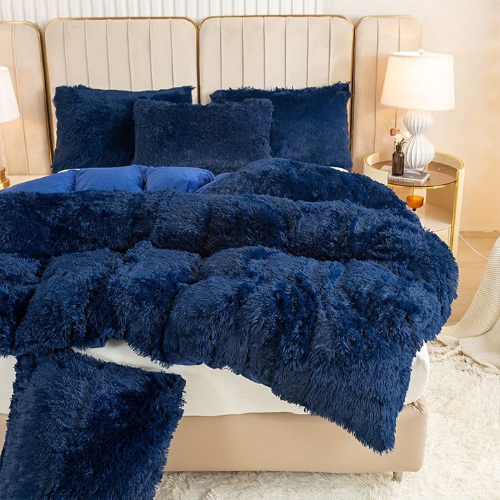 Ultra Soft Plush Duvet Cover Set with Zipper - Luxury & Comfort Kalsten