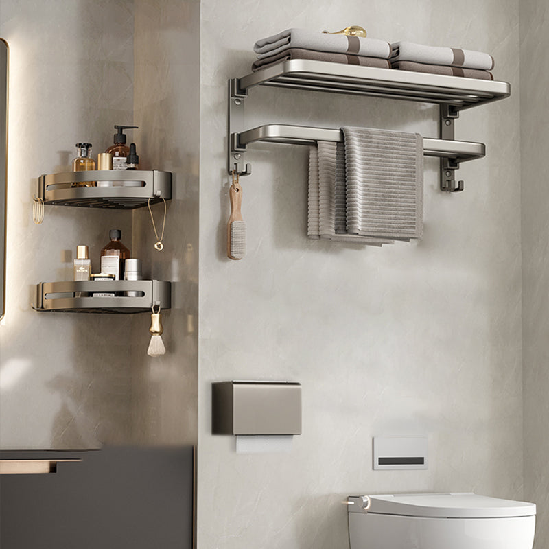 Kalsten | Modern Stainless Steel Bathroom Shelf Bathroom Accessories Set Towel Holder Bathroom Set