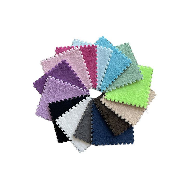 Kalsten | Multicolored Level Loop Carpet Tile Non-Slip Composite Floor Tiles for Bedroom