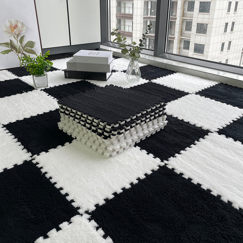Kalsten | Multicolored Level Loop Carpet Tile Non-Slip Composite Floor Tiles for Bedroom