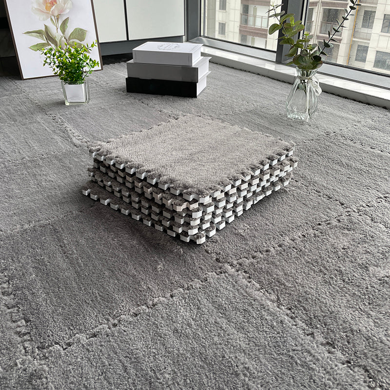 Kalsten | Multicolored Level Loop Carpet Tile Non-Slip Composite Floor Tiles for Bedroom