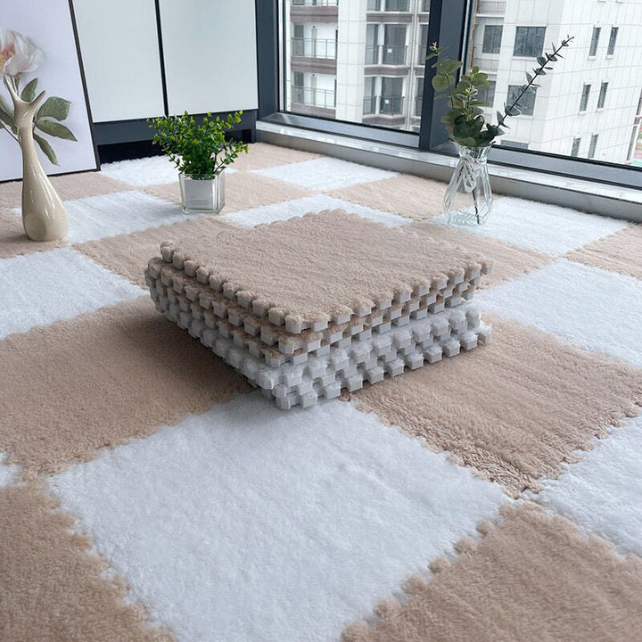Kalsten | Multicolored Level Loop Carpet Tile Non-Slip Composite Floor Tiles for Bedroom