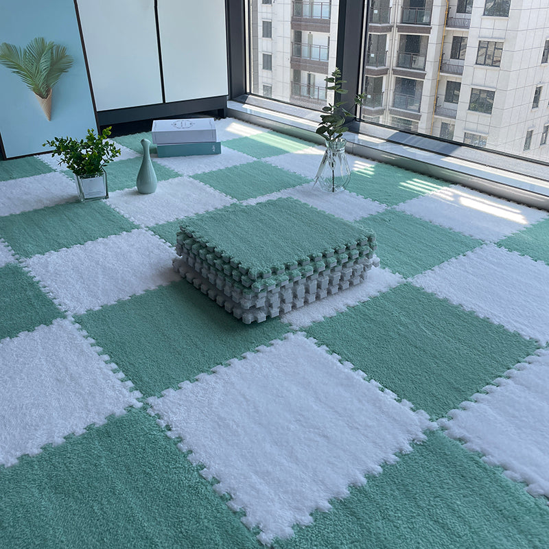 Kalsten | Multicolored Level Loop Carpet Tile Non-Slip Composite Floor Tiles for Bedroom