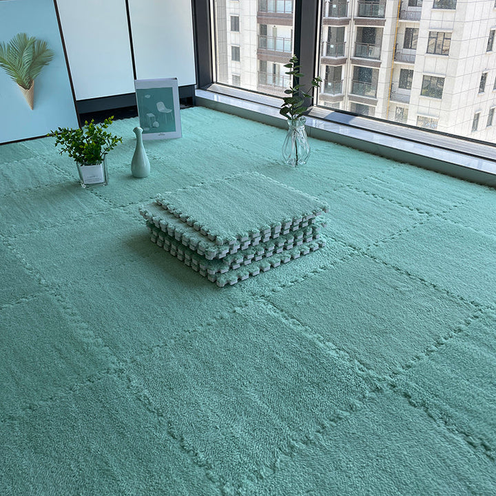 Kalsten | Multicolored Level Loop Carpet Tile Non-Slip Composite Floor Tiles for Bedroom