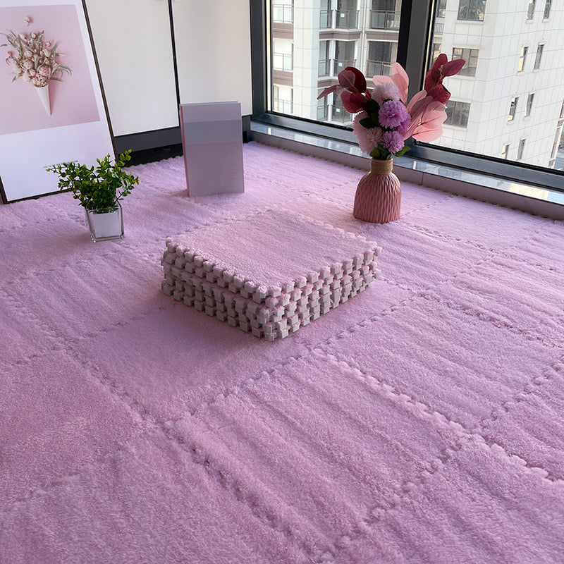 Kalsten | Multicolored Level Loop Carpet Tile Non-Slip Composite Floor Tiles for Bedroom
