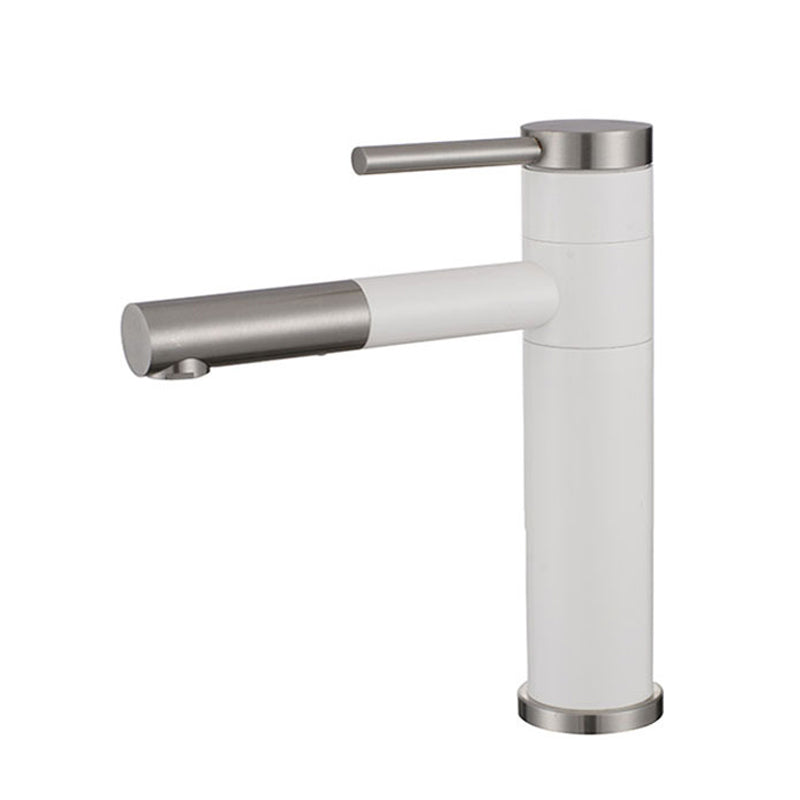 Kalsten | Modern Vessel Sink Faucet Stainless Steel Single Handle Low Arc Pull Down Vessel Faucet