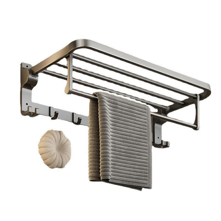Kalsten | Contemporary Bathroom Accessory Set Grey Aluminum Bathroom Accessory Kit