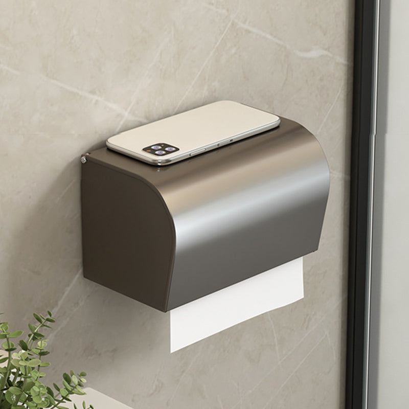 Kalsten | Contemporary Bathroom Accessory Set Grey Aluminum Bathroom Accessory Kit