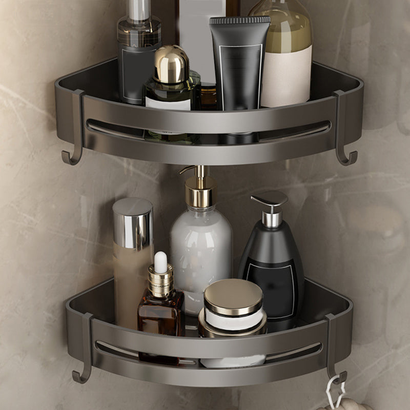 Kalsten | Contemporary Bathroom Accessory Set Grey Aluminum Bathroom Accessory Kit