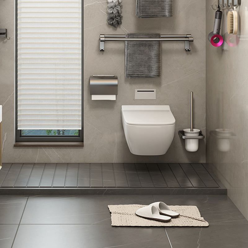 Kalsten | Contemporary Bathroom Accessory Set Grey Aluminum Bathroom Accessory Kit