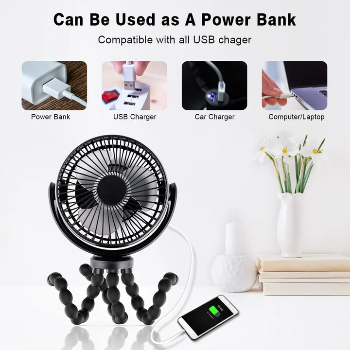 Compact Octopus Mini Fan | Kalsten