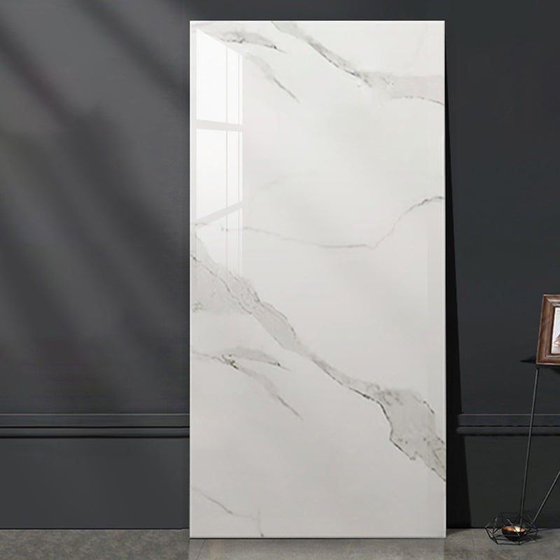 Kalsten | Waterproof Bathroom Splash Guard Tiles Classic Marble Peel and Stick Splash Guard Tiles