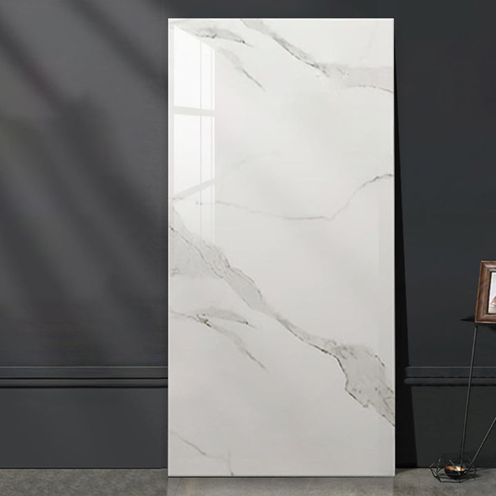 Kalsten | Waterproof Bathroom Splash Guard Tiles Classic Marble Peel and Stick Splash Guard Tiles