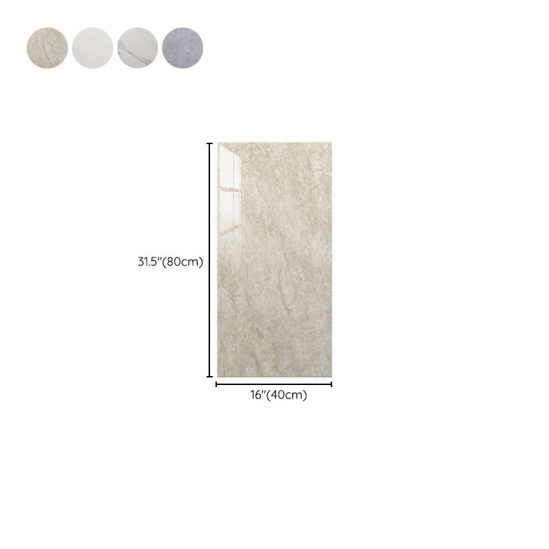 Kalsten | Waterproof Bathroom Splash Guard Tiles Classic Marble Peel and Stick Splash Guard Tiles
