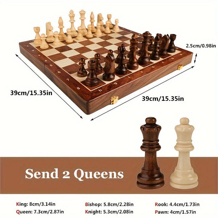 Tournament Chess Set with Handmade Pieces