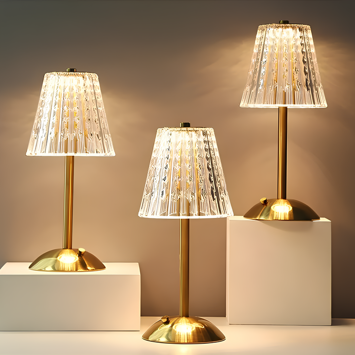 Golden Crystal Table Lamp | Kalsten