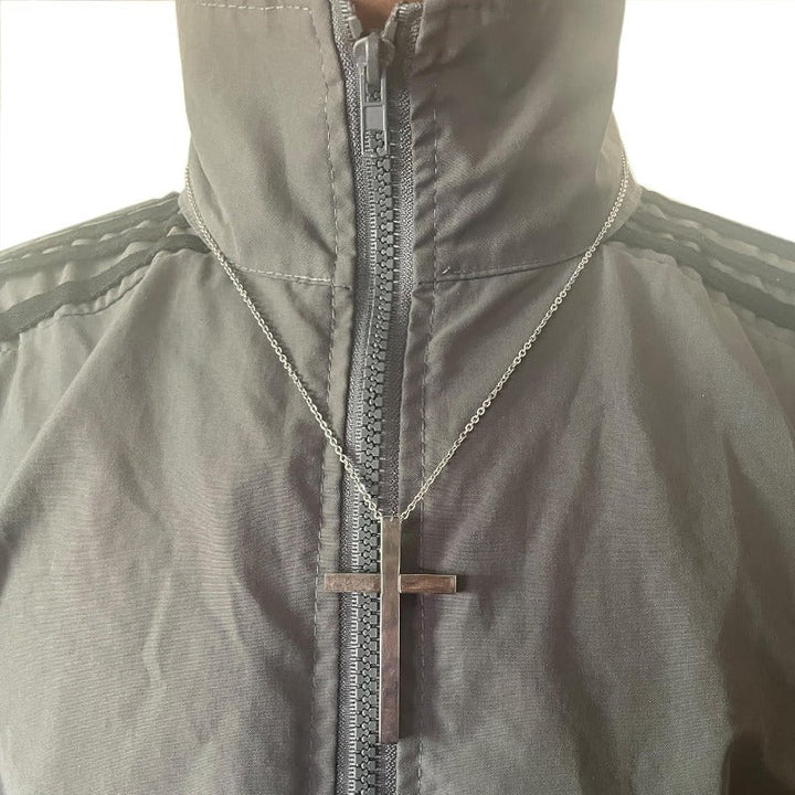 Kalsten | Retractable Toothpick Necklace with Stainless Steel Cross Pendant