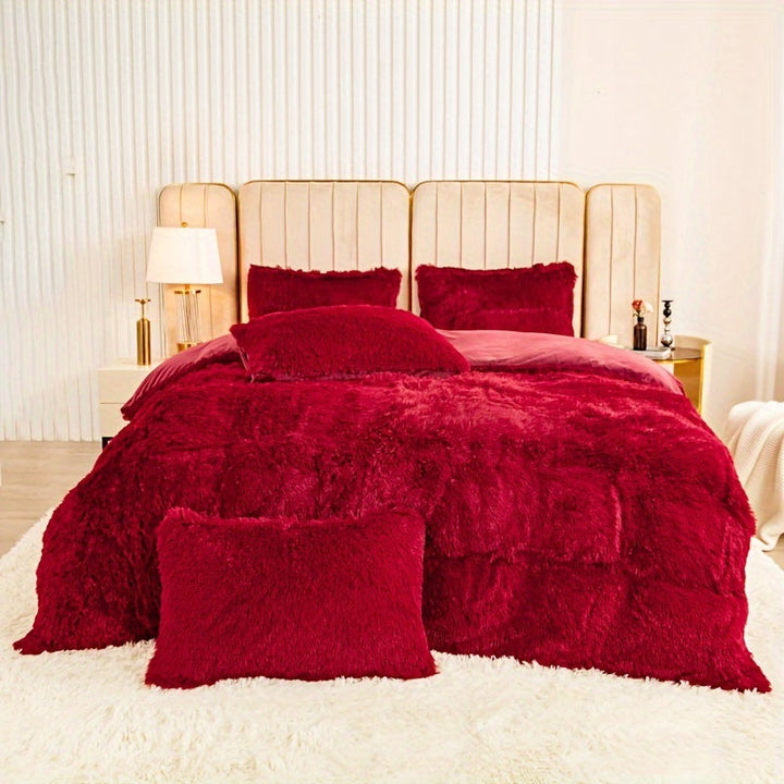 Ultra Soft Plush Duvet Cover Set with Zipper - Luxury & Comfort Kalsten
