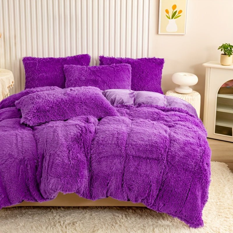 Ultra Soft Plush Duvet Cover Set with Zipper - Luxury & Comfort Kalsten