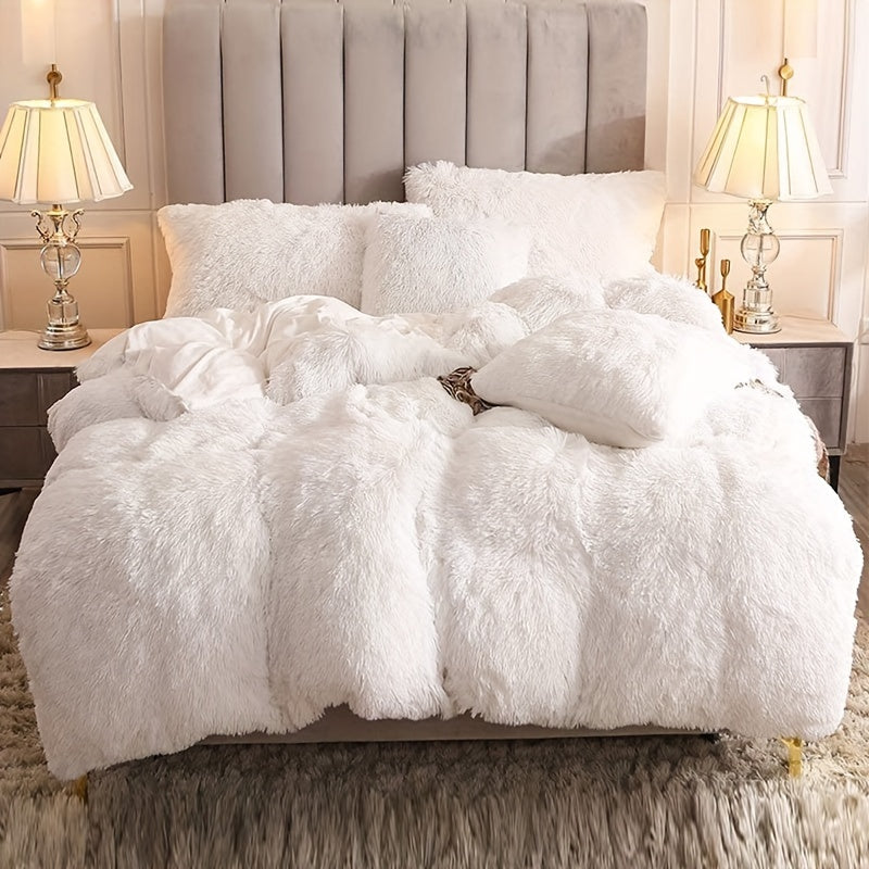 Ultra Soft Plush Duvet Cover Set with Zipper - Luxury & Comfort Kalsten
