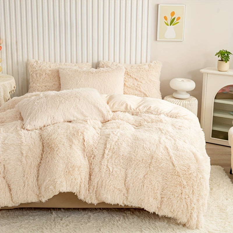 Ultra Soft Plush Duvet Cover Set with Zipper - Luxury & Comfort Kalsten