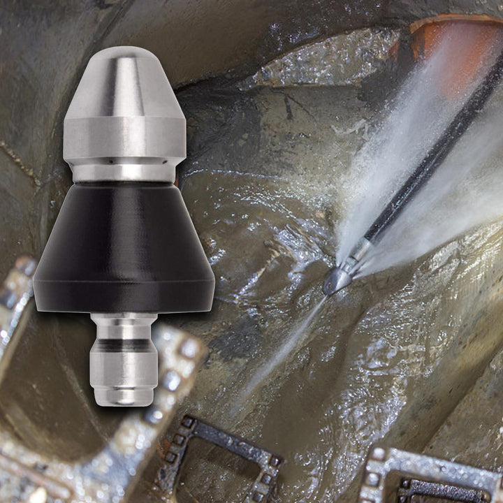 Noxord | High-Pressure Drain Jetting Nozzle – Stainless Steel Sewer Cleaning Sprayer for Fast Pipe Unblocking