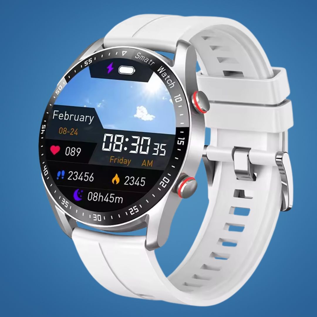FitTrack | Non-Invasive Fitness Smart Watch - Tracks Physical Activity - Heart Rate - Sleep - Workout - GPS Notifications - Water Resistant Kalsten