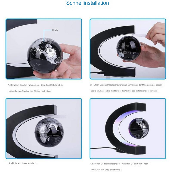 Armstrong Floating LED Globe – Magnetic Levitation Lamp