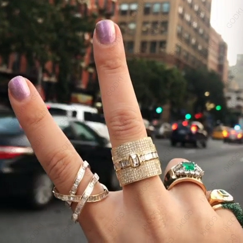 Noxord | Monaco Design Luxury Statement Stackable Ring For Women