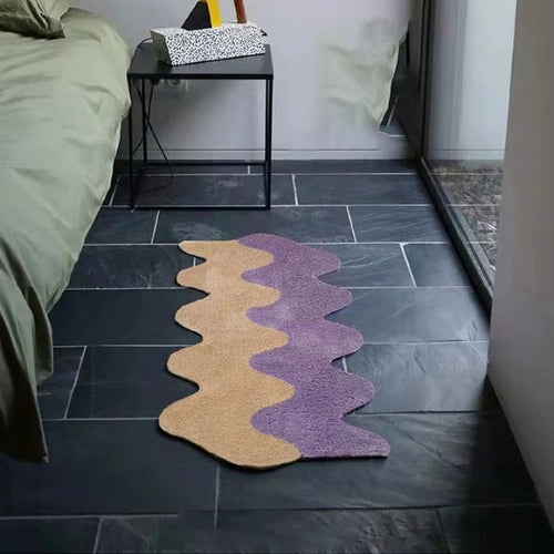 Kalsten | Abstract Color Block Rug made of Cotton-Polyester